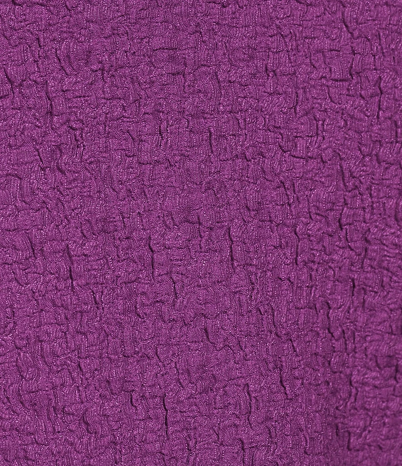 Calessa Petite Size Textured Bubble Knit Cowl Neck 3/4 Sleeve Tunic