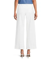 Calessa Petite Size Wide Leg Cropped Pull-On Pants