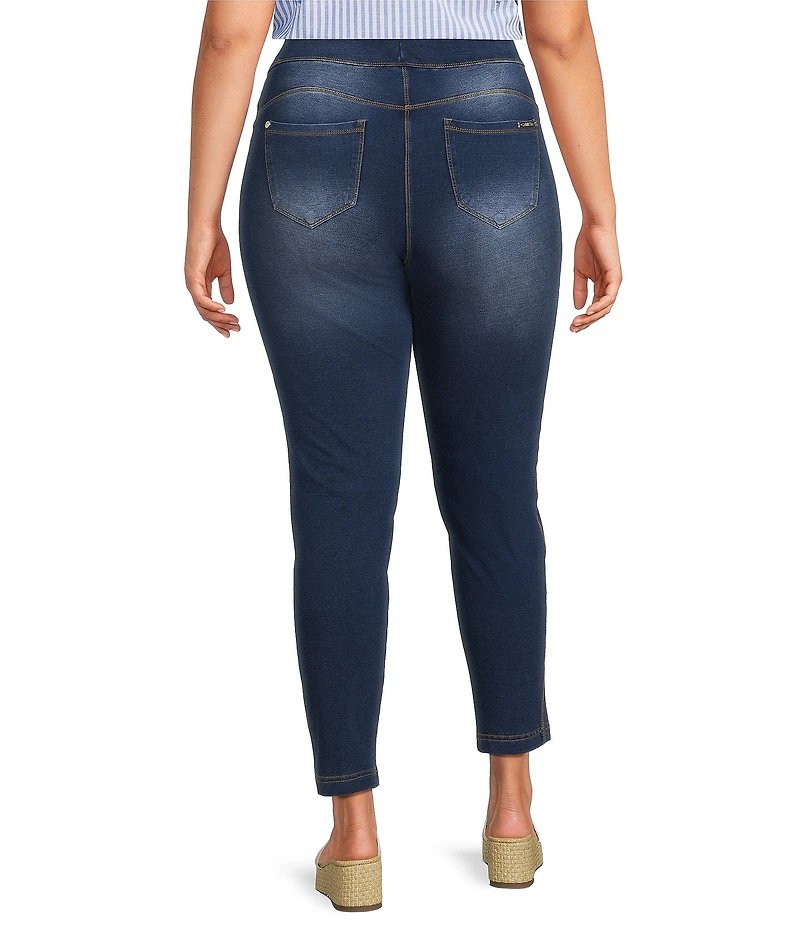 Calessa Plus Size 4-Way Stretch Denim Skinny Ankle Jeggings