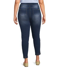 Calessa Plus Size 4-Way Stretch Denim Skinny Ankle Jeggings