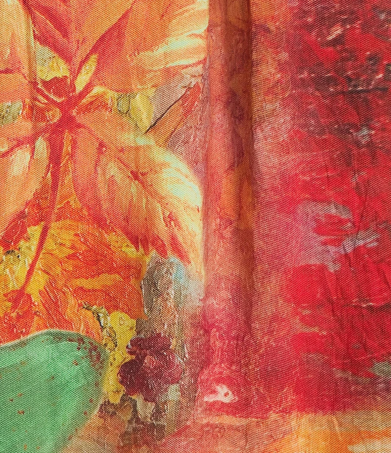 Calessa Plus Size Border Fall Print Point Collar Short Sleeve Midi Shirt Dress