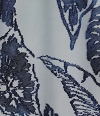 Calessa Plus Size Burnout Knit Tie-Dye Crew Neck 3/4 Sleeve Asymmetrical Hem Tunic