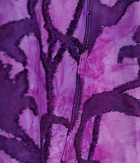 Calessa Plus Size Burnout Tie-Dye Knit Long Sleeve Open-Front Cardigan