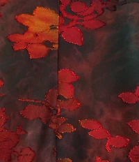 Calessa Plus Size Burnout Tie-Dye Bracelet Sleeve Drape Open Front Cardigan