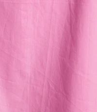 Calessa Plus Size Collared Elbow Balloon Sleeve Lace Yoke Tunic