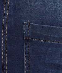 Calessa Plus Size Demin Wide Leg Pull-On Pants