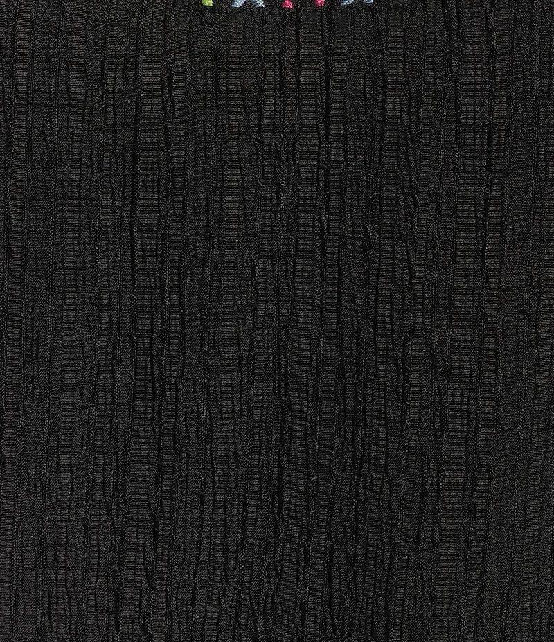 Calessa Plus Size Embroidered Elbow Sleeve Tunic