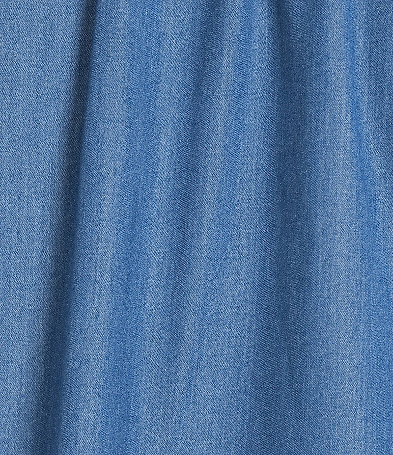 Calessa Plus Size Knit Split V-Neck Beaded Short Puff Balloon Sleeve Tunic