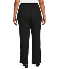 Calessa Plus Size Knit Straight Leg Pull-On Pants
