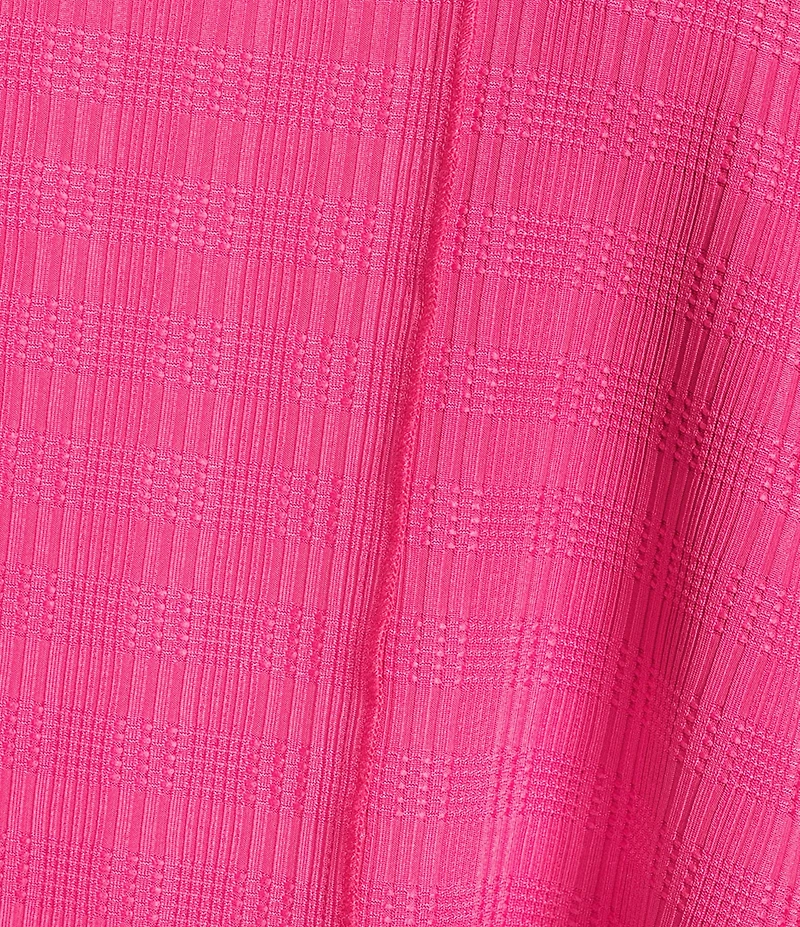 Calessa Plus Size Textured Knit Asymmetric Hem Tunic