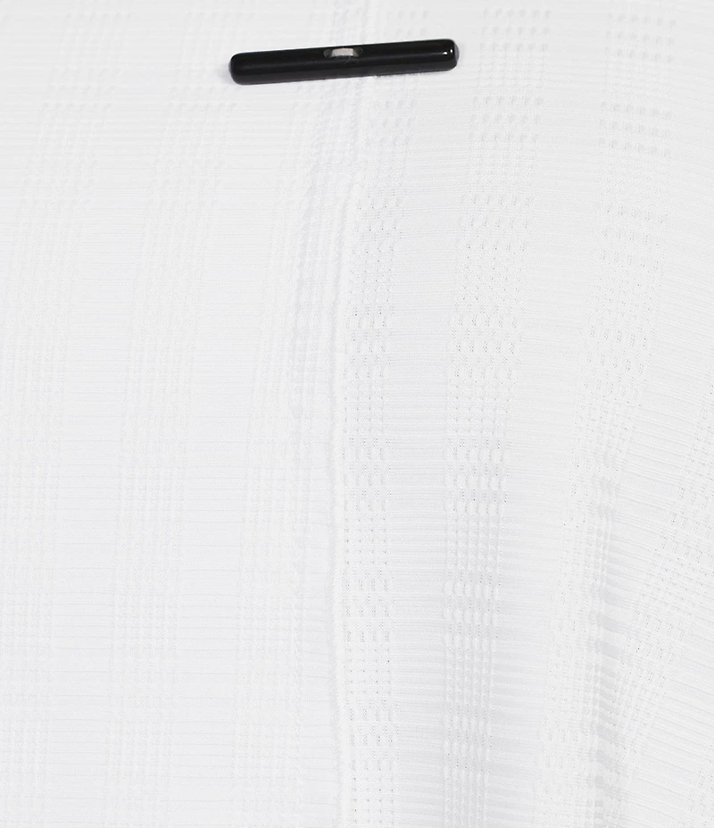 Calessa Plus Size Textured Knit Asymmetric Hem Tunic