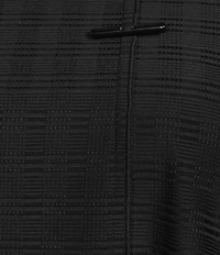 Calessa Plus Size Textured Knit Asymmetric Hem Tunic