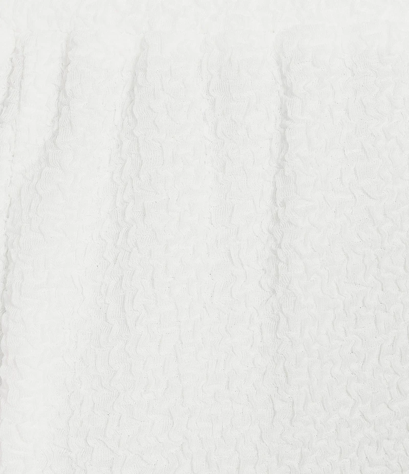 Calessa Plus Size Textured Knit Pull-On Wide Leg Pants