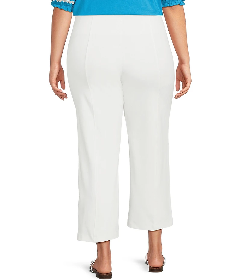 Calessa Plus Size Wide Leg Cropped Pull-On Pants