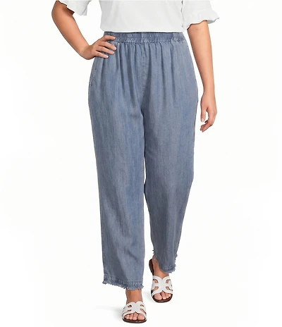 Calessa Plus Size Wide Leg Pull-On Pants