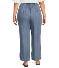 Calessa Plus Size Wide Leg Pull-On Pants