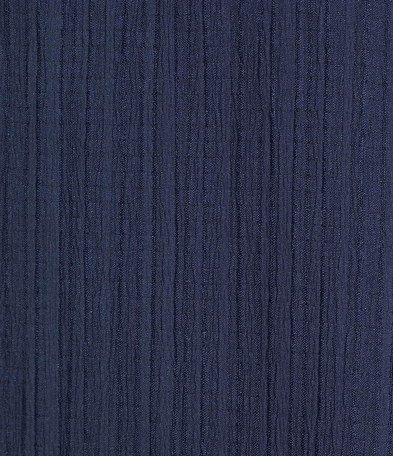 Calessa Plus Size Woven Split V-Neck Embroidered Balloon Elbow Length Sleeve Tunic