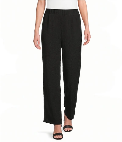 Calessa Ponte Knit Wide Leg Crop Pants