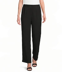 Calessa Ponte Knit Wide Leg Crop Pants