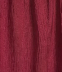 Calessa Ruffle Shoulder Contrast Stitching Split V-Neck 3/4 Sleeve Tunic