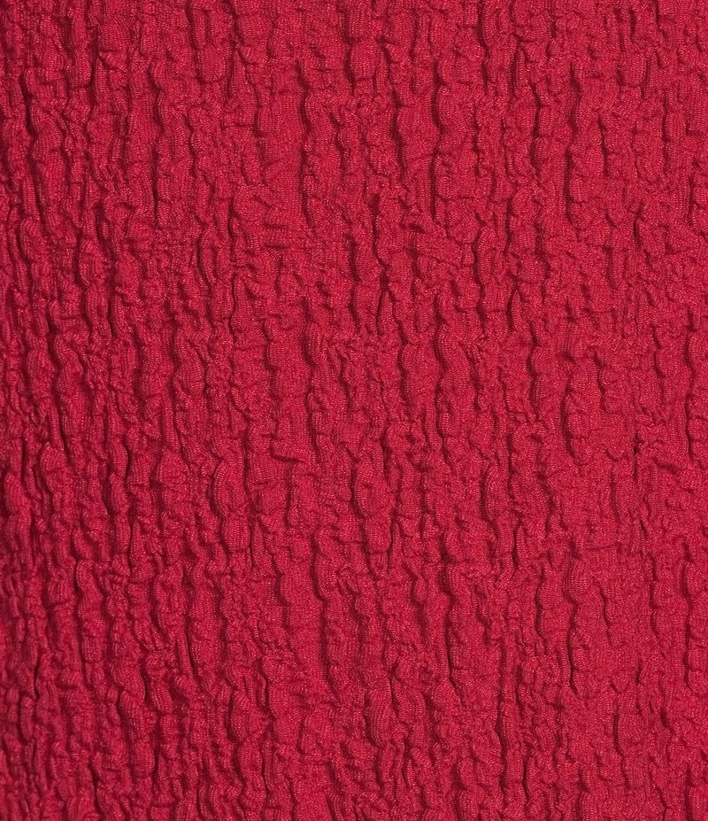 Calessa Textured Bubble Knit Cowl Neck 3/4 Sleeve Tunic