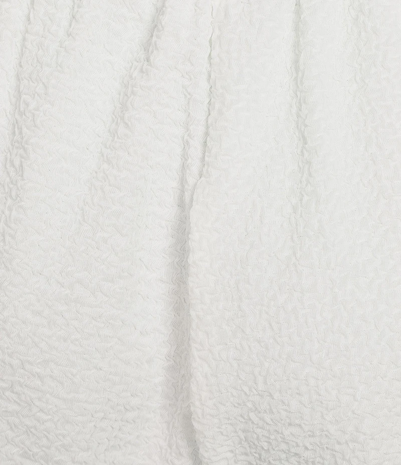 Calessa Textured Knit Pull-On Wide Leg Pants