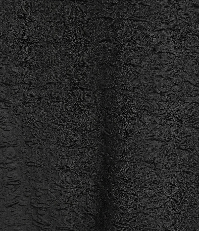 Calessa Textured Knit Wide Neck 3/4 Sleeve Asymmetric Tunic