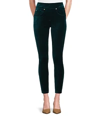 Calessa Velvet Pull On Ankle Skinny Pants