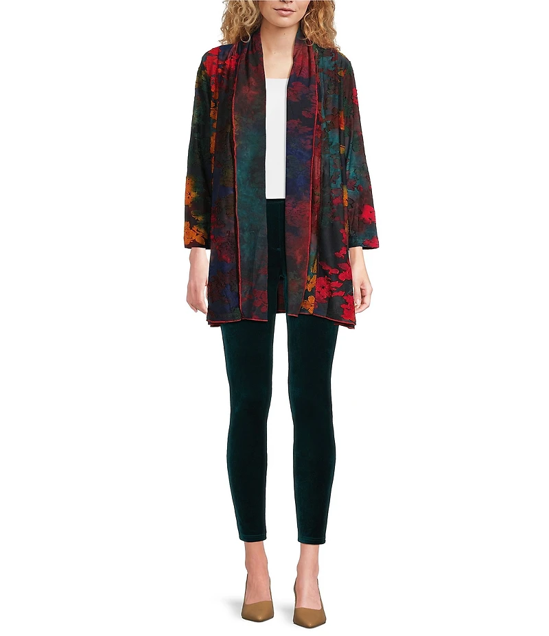 Calessa Velvet Pull On Ankle Skinny Pants