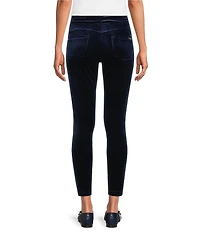Calessa Velvet Pull On Ankle Skinny Pants