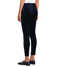 Calessa Velvet Pull On Ankle Skinny Pants