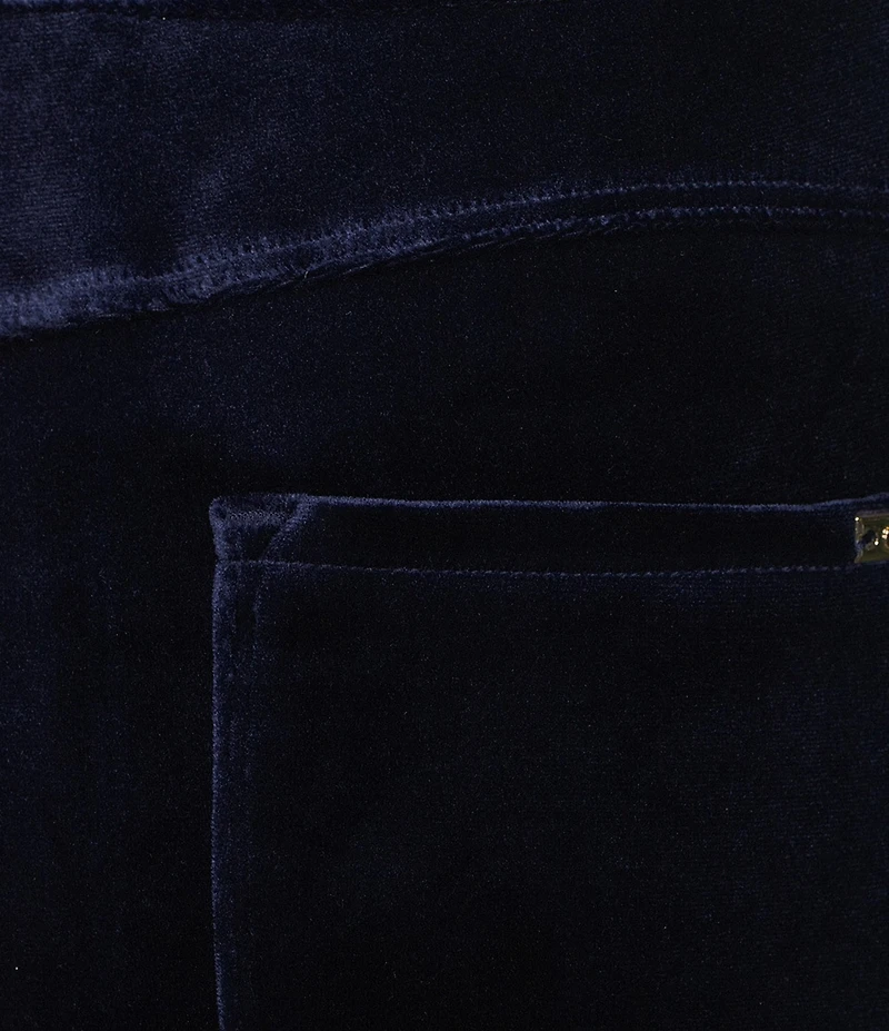 Calessa Velvet Pull On Ankle Skinny Pants