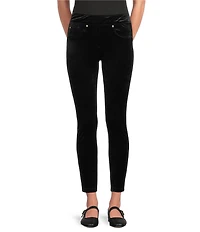 Calessa Velvet Pull On Ankle Skinny Pants