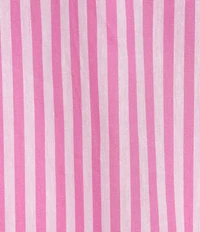 Calessa Woven Stripe Split V-Neck Elbow Length Sleeve Tunic