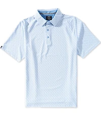 Callaway Big & Tall Chevron Printed Short Sleeve Polo Shirt