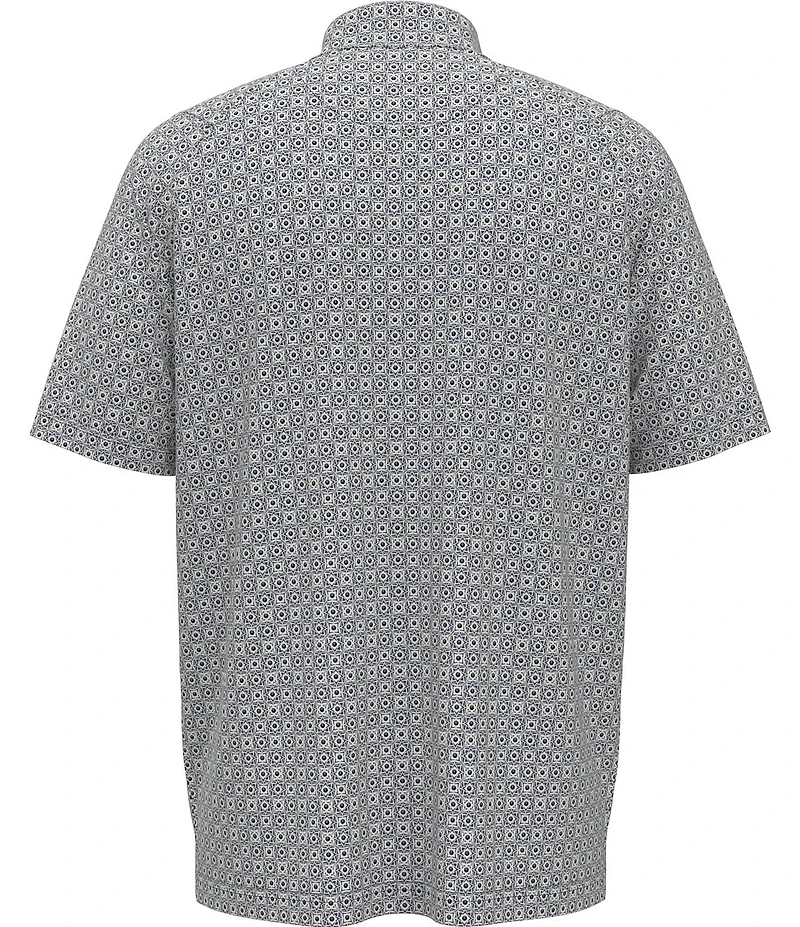 Callaway Big & Tall Foulard Print Short Sleeve Golf Polo Shirt