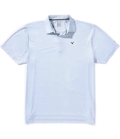 Callaway Big & Tall Geo Print Short Sleeve Polo Shirt