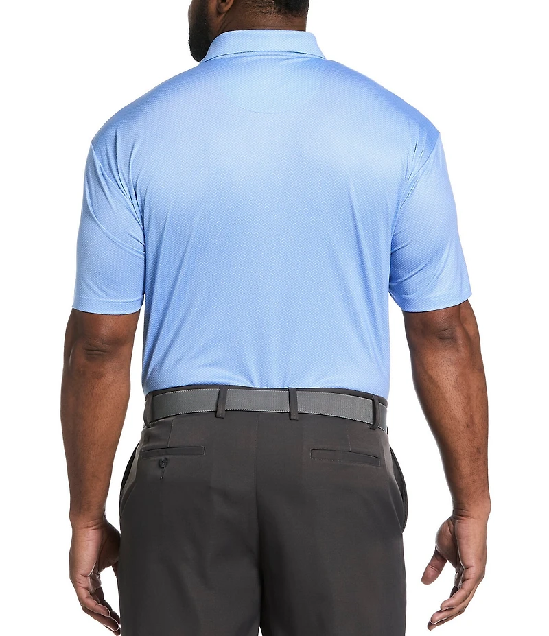 Callaway Big & Tall Geo Print Short Sleeve Polo Shirt