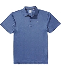 Callaway Big & Tall Geo Print Short Sleeve Polo Shirt