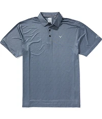 Callaway Big & Tall Geo Print Short Sleeve Polo Shirt