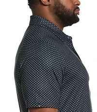 Callaway Big & Tall Golf Print Short Sleeve Polo Shirt