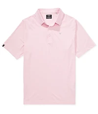 Callaway Big & Tall Heather Jacquard Essential Gold Short Sleeve Polo Shirt