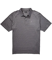 Callaway Big & Tall Heather Jacquard Essential Gold Short Sleeve Polo Shirt