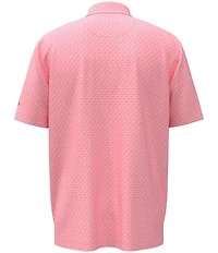 Callaway Big & Tall Twill Chevron Print Short Sleeve Golf Polo Shirt