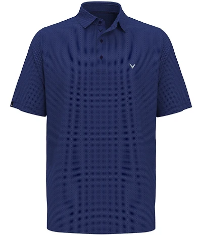 Callaway Chevron Foulard Print Short Sleeve Golf Polo Shirt