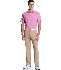 Callaway Chevron Printed Short Sleeve Collared Neckline Stretch Golf Polo Shirt