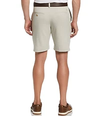 Callaway Classic Fit Flat Front Opti-Stretch Active Waistband Solid 9#double; Inseam Shorts