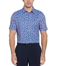 Callaway Novelty Crab Printed Short Sleeve Golf Polo Shirt