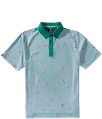Callaway Short Sleeve Azalea Gingham Print Golf Polo Shirt