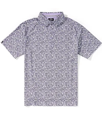 Callaway Short Sleeve Hibiscus Print Golf Polo Shirt